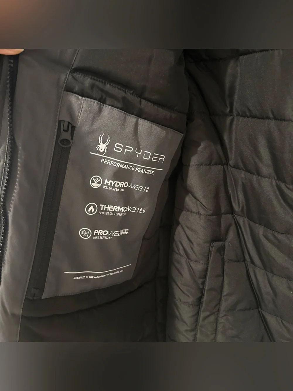 Spyder Boys 3-in-1 Systems Jacket Parka Detachable Hood Black Grey New M (10/12)